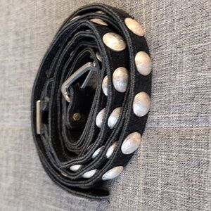 Silver and Black Buttoned Women's Accessory